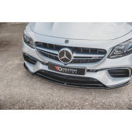 Накладка сплиттер на передний бампер Вариант2 на Mercedes E W213 E63 AMG